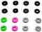 Gamepad Aim Assist Rings for PS5-PS4 PRO Auxiliary Sponge Rings 16Pcs Motion Control Sponge Rings