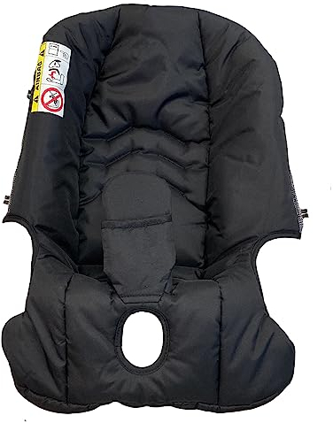 Brogtorl Kinderwagen Wechselwaschanlage, Ersatz Sitzkissen kompatibel mit Doona Kleinkind Autositz Kinderwagen, 600D Textil (schwarz)