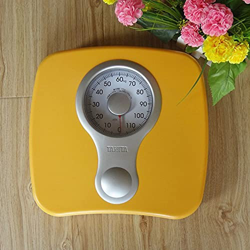 OUSIKA Mechanische Waage, übergroßes Zifferblatt, Badezimmerwaage, analoges Zifferblatt, präzise, ​​leicht ablesbare Gewichtswaage for Zuhause, Fitnessstudio, Yoga, Raum Waagen (Color : Orange)