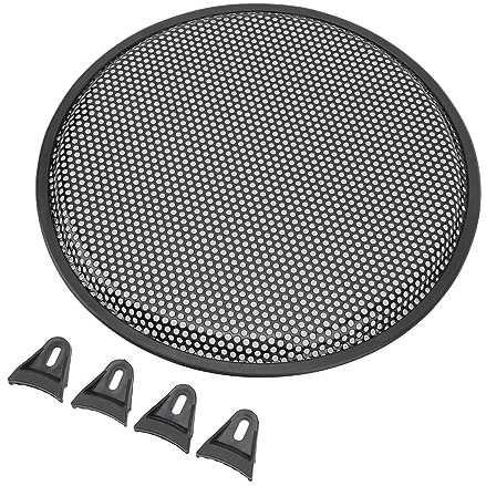 Cubierta de Parrilla de Altavoz de 12 Pulgadas, Círculo de Subwoofer de Hierro, Protector de Malla de Audio para Coche RV