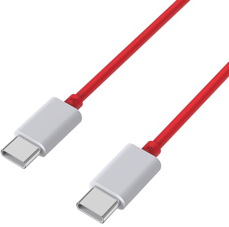 USB-C-Kabel USB-C 1 m für OnePlus 11/10 Pro/8 Pro/8/7T Pro/6T/6/5T/Nord CE 3 Lite/Nord CE 2/Nord 2T/Ace PHONILLICO