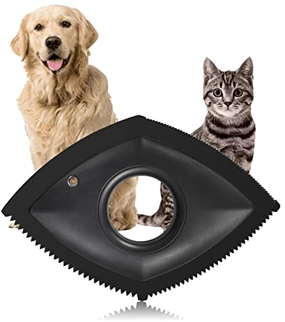 Brosse Anti Poil Animaux,Enleve Poil Animaux Chat Chien,Mini Epilateur de Poils d'animaux,Ramasse-Poils pour Poils d’Animaux et Parfaitement pour Voitures,Tapis,Canapé,Canapé,Meubles, Vêtements(Noir)
