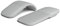 Lazmin112 Souris Tactile Arc Ergonomique sans Fil Pliable, Mini Souris Optique Portable Mince et Confortable,4.0 pour Ordinateur Portable, Tablette (Gris Blanc)