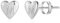 TINGN Geschenke für Mädchen, Buchstaben M Ohrringe Silber 925 Damen Herz Ohrringe Mädchen Ohrstecker Ohrschmuck Silber Kinderschmuck Personalisierte Geschenk für Mädchen 5 6 7 8 9 10 11 Jahre
