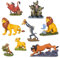 Disney Store Officiel Coffret de Figurines Deluxe 30e Anniversaire du Roi Lion, 8 Pièces, Inclut Mufasa avec Zazu, Simba et Plus