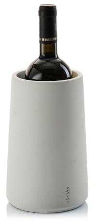 Weinkühler 'Eiskar' aus Beton in 5 Farben | für Flaschen mit bis zu 9,5cm ⌀ | Premium Flaschenkühler Handmade in Germany (minzgrün)