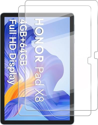 World biz 2 Pack Screen Protector for Honor Pad X8 10.1 2023, Tempered Glass Premium Film Guard 9H Hardness Anti-Scratch Anti-Fingerprint Protective HONOR Pad X8