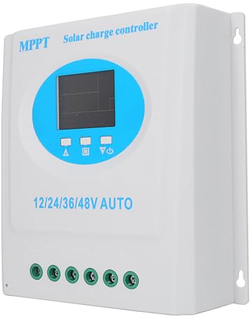 MPPT Solarladeregler 120A 12V 24V 36V 48V LCD-Display Intelligenter Batterieregler mit doppeltem USB-Ausgang für Lithium-/Lithium-Batterie