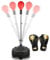 Dripex Punchingball Speedball Verstellbarer freistehender Boxsack Speed-Reflex Trainingsball für Erwachsene Kinder, Trainingsgerät für Zuhause und Fitnessstudio (Rot mit ‎Boxhandschuhen)