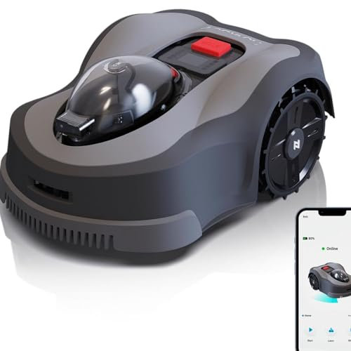 WEIMILOR Robot tagliaerba - Robot tagliaerba Completamente Automatico con Stazione di Ricarica Automatica - - Senza Cavi perimetrali - - per Prati Fino a 3000/6000 m²,6000㎡