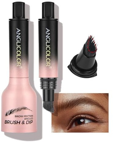 Augenbrauenstift Härchenzeichnung,Microblading Augenbrauenstift Wasserfest Langanhaltenden,3d Eyebrow Pencil,Abgewinkelter Augenbrauen BüRste,Kann Leicht Natürliche superfein (04#Chocolate)