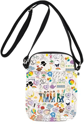 MYSOMY K-Pop Group Army Crossbody Bag K Pop Army Gifts K-Pop Music Shoulder Bag K Pop Group Merchandise