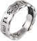 925 Sterling Silber Ringe Om Mani Padme Hum Mantra Ring Frauen Männer Sanskrit Buddhismus Schmuck Offene verstellbare Ringe