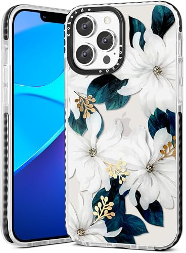 Kokaade for iPhone 12 Pro Case for Women Girls - Cute Kawaii Blue Flower Design Fashion Phone Cover Girly TPU Funda for iPhone 12Pro