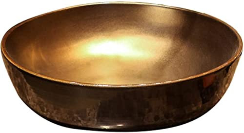 Badezimmer Waschtisch mit schwarzer Metallglasur Aufsatzwaschbecken Chinesische Vintage Antik Gartenspüle