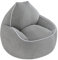 MeMoreCool Corduroy Bean Bag Chair, Large Adult Bean Bag with Filling Included, Comfy Lounge Lazy Floor Sofa Accent Couch for Living Room Furniture, Grey