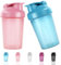 Fefod Shaker Protéiné de 400ml, 2PCS Shaker à protéines avec Mixing Balle, Bouteille shaker de protéines pour Boisson Protéinée, Compléments Alimentaires En Poudre, Gourdes de Sport Sans BPA