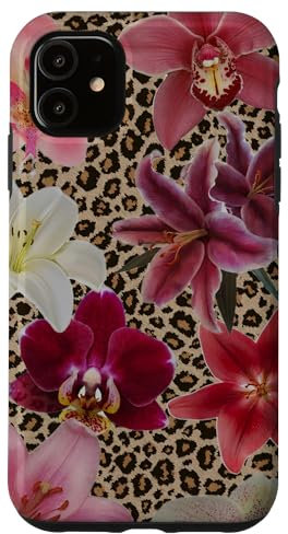 Leopardenmuster Tiger Lilie Orchidee Preppy Sommer Gepard Hülle für iPhone 11