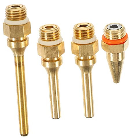 POPETPOP 4Pcs Glue Sprayer Nozzle Assortment Durable Copper Tips Tip for Precision Application for Hot Melt Glue Projects