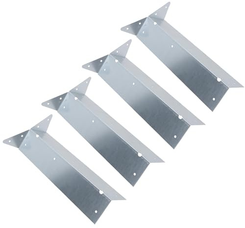 Arris Rail Bracket Fence Post Support Galvanised 300mm Panel Repair 4PK