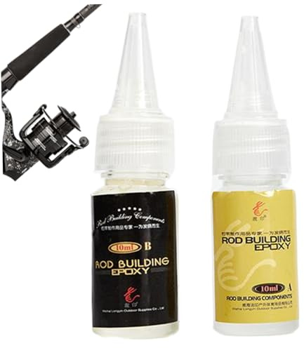 bendaggio elastico | Colla per riparazione canna da pesca 2 pezzi, colla epossidica trasparente per canna da pesca da 10 ml, riparazione punta fai da te per zattera, cassetta, anello guida