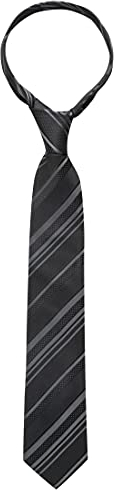 ETERNA Herren hochwertige Seidenkrawatte schwarz One Size_H