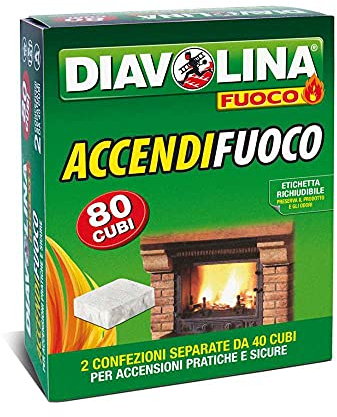 DIAVOLINA MAXI ACCENDIFUOCO 80 CUBI.