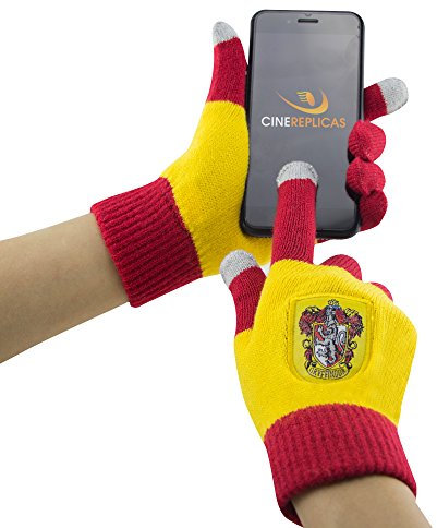 Cinereplicas - Harry Potter - Touchsreen Handschuhe - Offiziel lizensiert (Hellrot und Gelb)