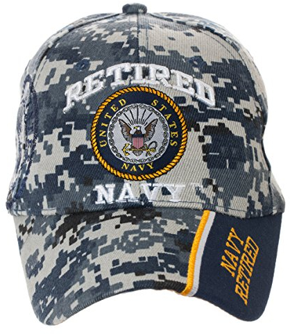 Artisan Owl Offiziell lizenzierte US Navy Retired Baseball Cap Camo - - Einheitsgröße