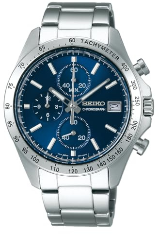 SEIKO SBTR023 Spirit Quarz Chronograph Uhr Versand aus Japan, blau