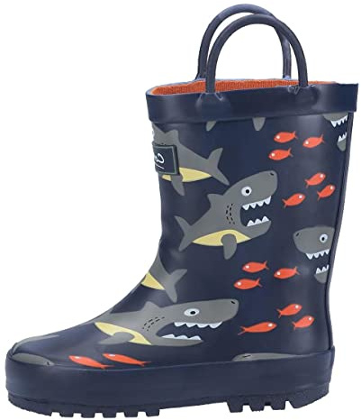 Cotswold Puddle Waterproof Pull On Boot Unisex Kids Shark Size 12