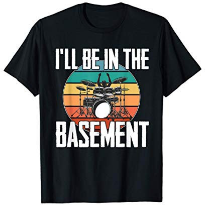 Drummer Band Drumset Retro Vintage Drums Gift T-Shirt