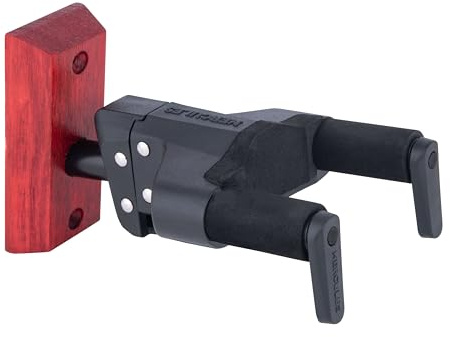 Hercules Auto Grip System (AGS) Guitar Wall Hanger - Red Wood (GSP38WBRPPLUS)