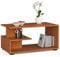 AKORD | Tavolino da Caffè in Legno | Tavolo Salotto Moderni | Credenza per il Soggiorno | Arredamento Casa | Tavolini a 3 livelli | Piano in laminato 16mm | 90 x 45 x 51 cm | Ontano