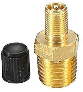 Woetwoat Messing Luchtcompressor,Luftkompressorventil, 1/4 NPT 1/8 NPT Messing Reifen Luftkompressor Autoventil Tank Füllventile Prüfventil Reifenventil Felgenventile (1/4 NPT)
