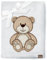 Be Mammy Warme Kuscheldecke Babydecke Blanket Baby Geschenk BE20-168 (Hellgrau - Bär)