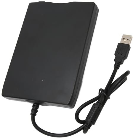 unità Floppy Disk Esterna Ultra Sottile, Lettore Floppy Disk USB 3.0 a Basso Rumore da 3,5 Pollici per PC Laptop, FDD 2HD da 1,44 MB con Potente Correzione Errori, Plug And Play