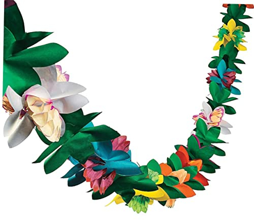 HOMSFOU 1stk Papierhandtücher Blumenbanner Aus Papier Papierbanner Blumengirlande Aus Gewebe Gewebeblumenbanner Buntes Papier Urlaubszeitung