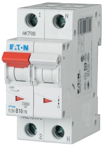Eaton PLZM-B10/1N-MW Leitungsschutzschalter 10A 1p+N B-Charakteristik LS-Schalter (242306)