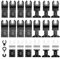 Set di 23 Lame Oscillanti per Sega Multiuso Lame Utensile Multifunzione Oscillante 6 Tipi di Lame Robuste Accessori per Lame Multifunzione Utensili Oscillante per Metallo Legno Plastica