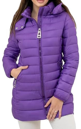 CAMPANARO SHOP - Giubbotto Invernale - Piumino Donna Invernali - Giubbino Giubbotto Femminile (M, VIOLA)