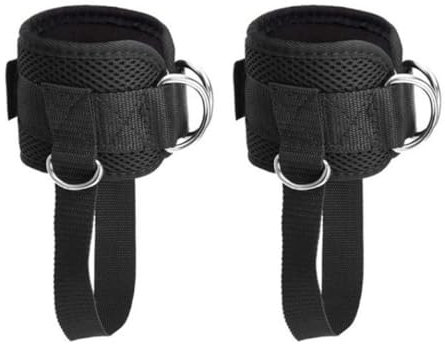 ANCLLO 2Pcs Ankle Straps for Cable Machines Leg Strength Trainer Fasteners for Glutes Leg Extensions Curls Butt Abductors Workout