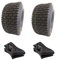 Lot de 2 chambres à air + 2 pneus de tondeuse à gazon 11 x 4,00-4 profil S2101 avec chambres à air pour tracteur pelouse, tondeuse autoportée tondeuse à gazon 11 x 4,00-4 11 x 4-4