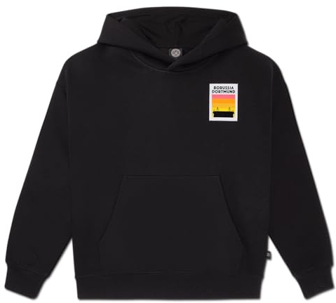 Dortmund Herren BVB Sunset Hoodie Black Kapuzenpullover (1er Pack)
