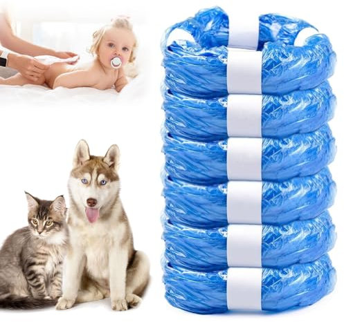 4.5 m Nappy Bin Refill Cassettes, Pack of 6 Litter Locker Refill Cassette, Refill Film Rings Refill Bag, Refill Film Nappy Bin, Compatible with Angelcare/Tommee Tippee (6)
