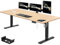 JUMMICO Höhenverstellbarer Schreibtisch 200 x 80 cm mit Kabelwanne, Höhenverstellbar Elektrisch Stehpult mit USB-Buchse, Computertisch, Ergonomischer Steh-Sitz Tisch, Bürotisch, Beige