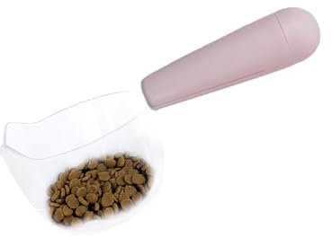 Duroecsain Cuillère à mesurer la nourriture pour chien, cuillère à nourriture pour chat,Pelle à nourriture sèche en forme d'oreille de chat | Gobelets doseurs de nourriture pour chaton, cuillères