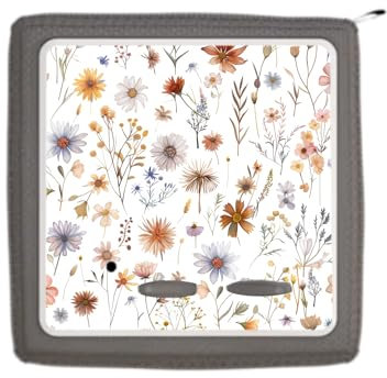 Schutzfolie für Toniebox - Toniebox Schutzfolie - Aufkleber Toniebox - hergestellt in Deutschland (Tonieboxfolie, Mit Glitzer, Blumen Boho)