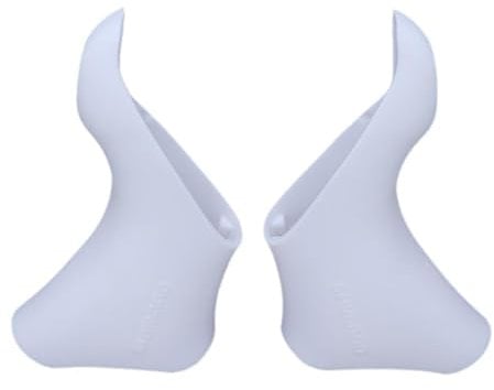 Generic Highway Paire de housses de guidon pour Shimano ST-5600/5601/6600 en silicone Blanc