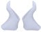 Generic Highway Paire de housses de guidon pour Shimano ST-5600/5601/6600 en silicone Blanc